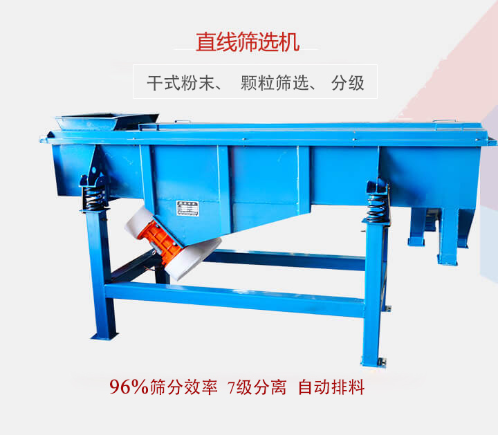 直線篩選機(jī)用于篩選、分級各種粉末、顆粒