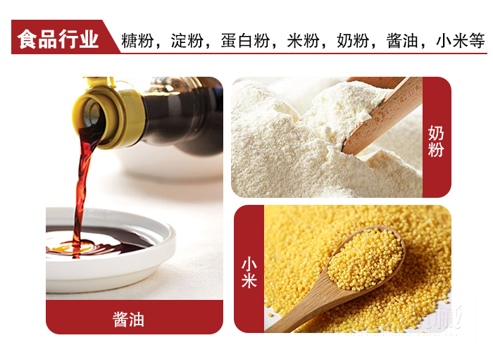 全不銹鋼食品振動(dòng)篩可用于糖粉，小米，淀粉，蛋白粉，米粉，奶粉，醬油等物料